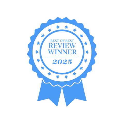 Best Of Best Review Award 2025 ribbon