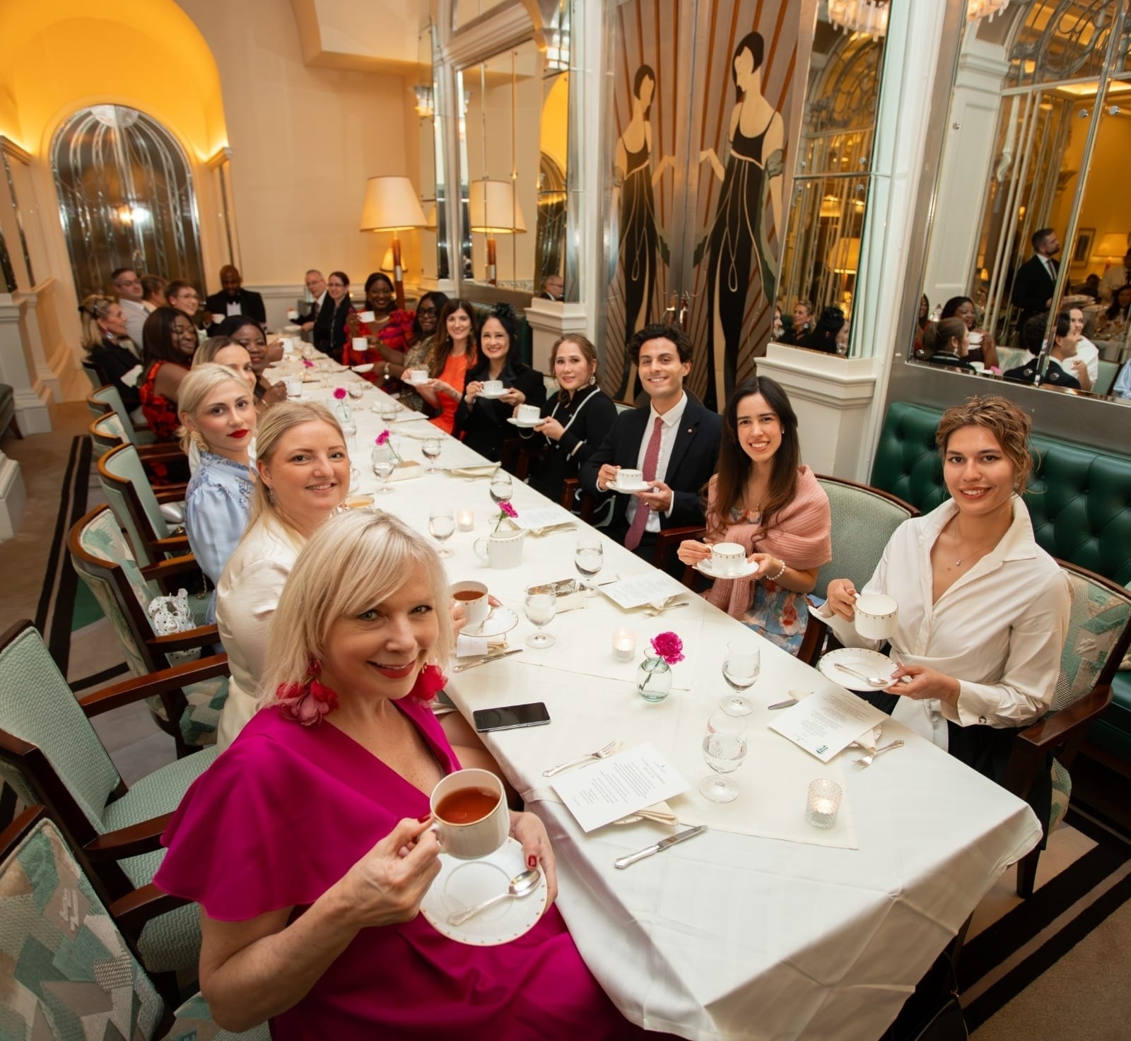 Afternoon tea at Claridge’s with the cohort
