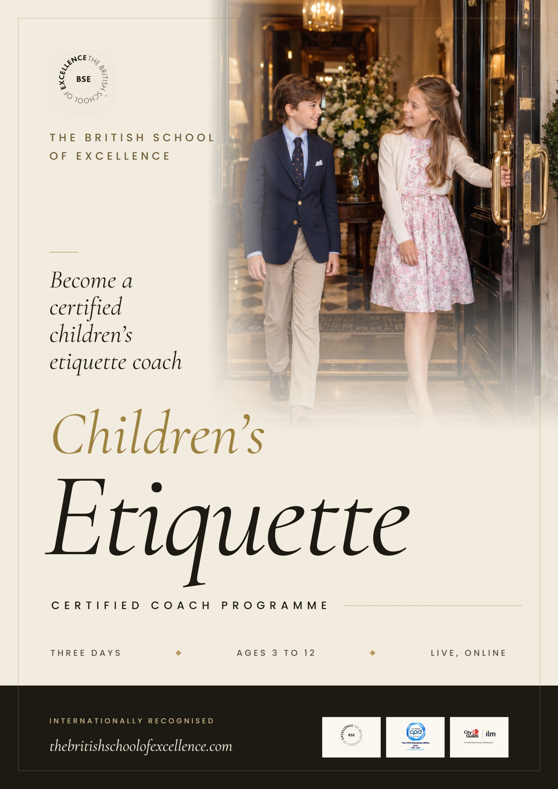 Children’s Etiquette poster — The British School of Excellence