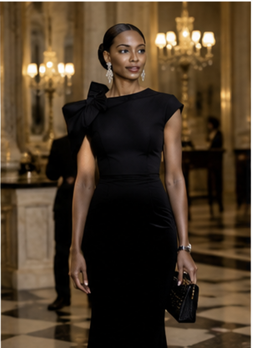 Evening dress and formal poise